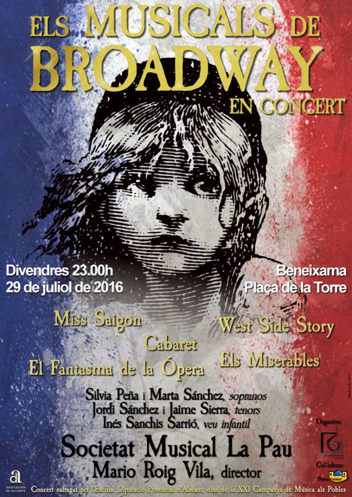 Concert d’estiu de la Societat Musical La Pau de Beneixama - ELS MUSICALS DE BROADWAY EN CONCERT