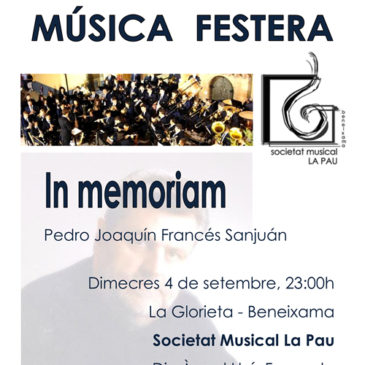 CONCERT DE MÚSICA FESTERA – Pedro J. Francés, in memoriam