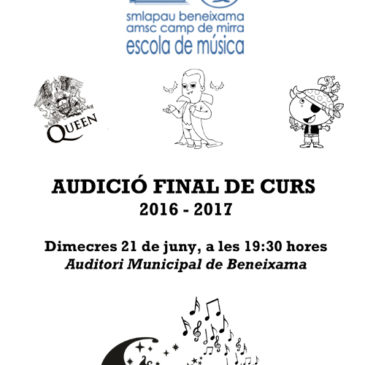 Audicions de final de curs 2016 – 2017